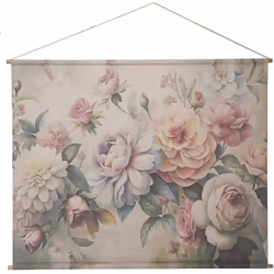 Apportez une touche d'élégance intemporelle à votre intérieur avec le Kakemono Fleurs Royales d'Amadeus. Mesurant 125x160 cm, ...