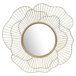 Miroir Flower doré 71 cm - Amadeus