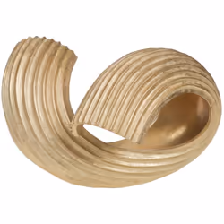 Coupe Vague Or Patiné en résine, aux dimensions de 26,5 cm de haut, 29,5 cm de large et 41,29 cm de long. Son design évoque l ...