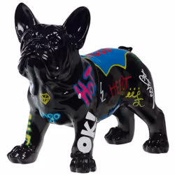 Apportez une touche moderne et originale à votre intérieur avec le bulldog Yuki Arkty. Ce chien décoratif en résine allie à l ...
