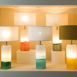 Amadeus - Lampe Malaga Abat Jour Bouclette