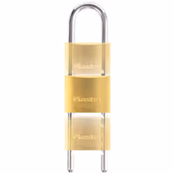 MASTER LOCK Cadenas en laiton massif d'une largeur de 50 mm avec anse ajustable de 70 155 mm, Cadenas conventionnel, Verrouil ...
