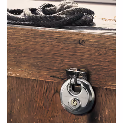 MASTER LOCK Cadenas disque en acier inoxydable de 70 mm de largeur avec anse protge