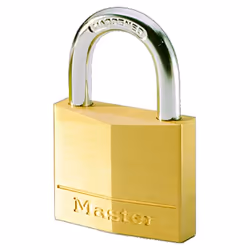 MASTER LOCK Cadenas en laiton massif d'une largeur de 30 mm, Cadenas conventionnel, Verrouillage par clé, fermeture différent ...