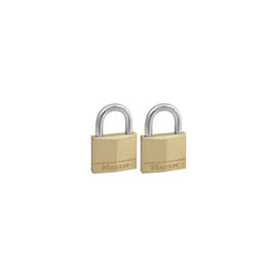 Master Lock - Lot de 2 cadenas en laiton massif masterlock 40 mm - 140EURT
