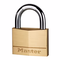 MASTER LOCK Cadenas en laiton massif d'une largeur de 60 mm, Cadenas conventionnel, Verrouillage par clé, fermeture différent ...