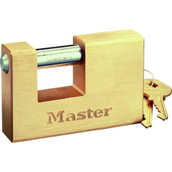 Master Lock - Cadenas laiton rectangulaire 76 mm - S15629