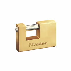 Description Le cadenas en laiton massif Master Lock n° 608EURD comprend un corps d'une largeur de 85 mm et d'une épaisseur de ...