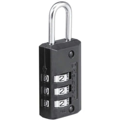 Master Lock - Cadenas à Combinaison 646EURD Noir Corps en Zinc 6,3cm