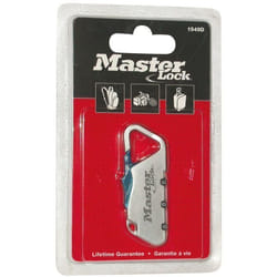 Cadenas mousqueton combinaison programmable - MASTER LOCK - 1549EURDCOL - Diamètre 6mm - Noir - Utilitaire