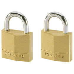 MASTER LOCK Cadenas en laiton massif de 30mm de large, lot de 2
