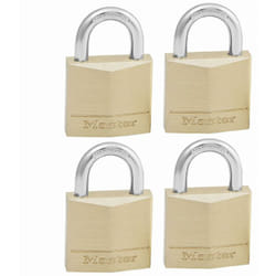 Master Lock - Cadenas en laiton massif masterlock 30 mm - Lot de 4 - 130EURQNOP