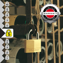 MASTER LOCK Cadenas laiton massif 40 mm - 4 pcs