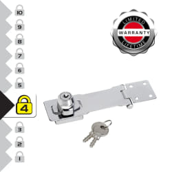 Master Lock Moraillon à Clé 118 mm