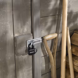 MASTER LOCK Lot comprenant un moraillon droit n 704 + un cadenas de 40 mm rsistant aux intempries