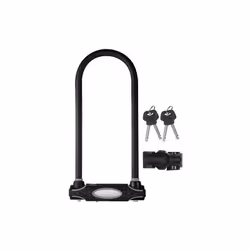 L'antivol en U à clé anse 28 cm x 13 mm noir de chez Masterlock est doté d'un corps en acier trempé de 11 cm de large pour un ...