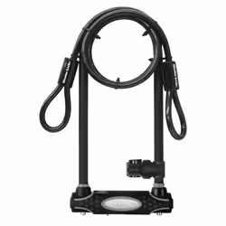 MASTER LOCK 8285EURDPRO, Verrou en U, Noir, Acier, Vinyl, Acier, Vinyl, Acier