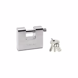 Master Lock 680EURD Cadenas rectangulaire de Zinc a Keys, Grey, 8 x 9,5 x 2,9 cm . With warranty de 3 years and with EAN : 35 ...