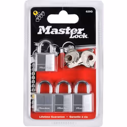 MASTER LOCK Lot de 4 cadenas laiton - 20mm - haute sécurité