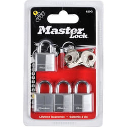 MASTER LOCK Lot de 4 cadenas laiton - 20mm - haute sécurité