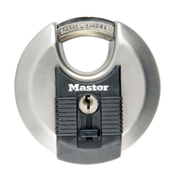 MASTER LOCK Cadenas Excell disque en acier inoxydable de 70 mm de largeur avec anse protge