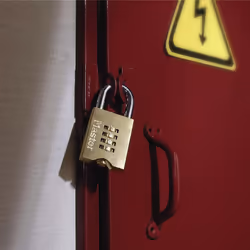 MASTER LOCK Cadenas en laiton massif d'une largeur de 51 mm avec combinaison programmable