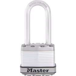 MASTER LOCK Cadenas Excell en acier lamin de 45 mm de largeur avec anse longue de 51 mm, Cadenas conventionnel, Verrouillage ...