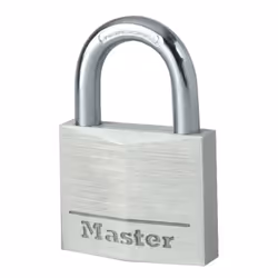 MASTER LOCK Cadenas en aluminium massif de 40mm de largeur, Cadenas conventionnel, Verrouillage par clé, fermeture différente ...