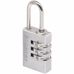 MASTER LOCK Cadenas combinaison programmable d'une largeur de 20mm, en aluminium, Cadenas à combinaison pour valise, Toutes m ...
