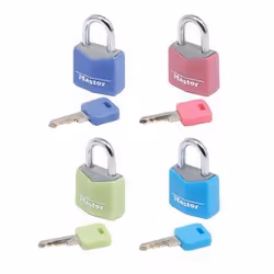 MASTER LOCK Cadenas en aluminium massif d'une largeur de 20 mm