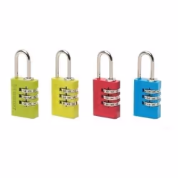 Cadenas à combinaison - 20mm - aluminium et acier - coloris assortis
