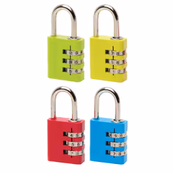 MASTER LOCK Cadenas combinaison programmable de 30 mm de large, assortiment de couleurs, Cadenas conventionnel, Verrouillage ...