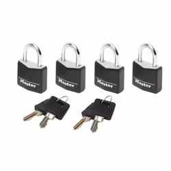 MASTER LOCK Cadenas en aluminium massif recouvert d'une largeur de 20 mm
