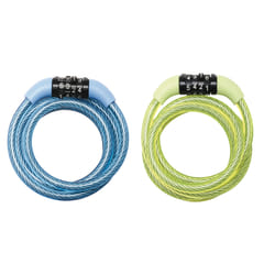 MASTER LOCK Cble antivol combinaison fixe d'une longueur de 1,2m et d'un diamtre de 8mm ; assortiment de couleurs