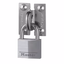 MASTER LOCK Lot comprenant des illets angle droit en acier n 60R et 1 cadenas cl en aluminium de 40mm n 9140, Cadenas convent ...