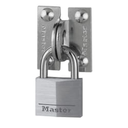 MASTER LOCK Lot comprenant des illets angle droit en acier n 60R et 1 cadenas cl en aluminium de 40mm n 9140
