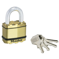 MASTER LOCK Cadenas Excell en acier lamin de 52mm de largeur ; finition laiton
