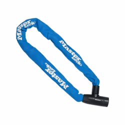 La chaîne antivol vélo en acier cémenté avec serrure intégrée a clé Master Lock nº 8391EURDPROCOLB mesure 90 cm de long avec  ...