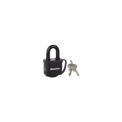 Le cadenas Master Lock nº 7804EURD présente un corps en acier laminé d'une largeur de 40 mm pour une résistance et une fiabil ...