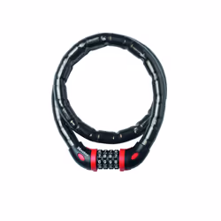 MASTER LOCK Cble antivol articul avec combinaison programmable d'une longueur de 1m x 18mm de diamtre ; noir