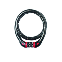 MASTER LOCK Cble antivol articul avec combinaison programmable d'une longueur de 1m x 18mm de diamtre ; noir