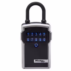 MASTER LOCK 5440EURD, Cadenas intelligent, Code, Sans clé, Noir, Acier inoxydable, Android, iOS, Remplacement de batterie, 83 ...