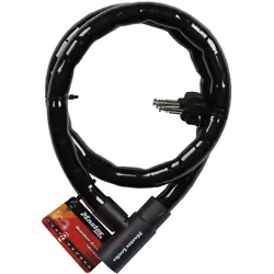 Câble antivol tressé MasterLock 120 cm Cet antivol est particulièrement adapté au verrouillage des vélos, cyclomoteurs, scoot ...