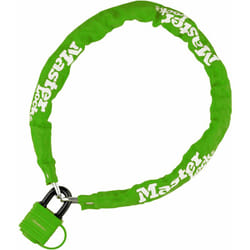 Master Lock - Chaine velo antivol en acier lamine Vert Cadenas de securite longueur 90 cm