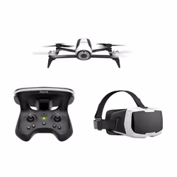 Parrot Bebop 2 FPV pack, 4 rotors, 14 MP, 1920 x 1080 pixels, 16 m/s, 2700 mAh, Noir, Blanc