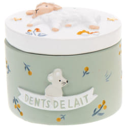 Amadeus - Petite boite à dents de lait en résine mouton