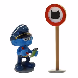 Figurines - PIXI - Les Schtroumpfs - Plomb - 38cm - Bleu - Objets décoratifs - Intérieur - Adulte - Mixte
