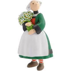 Figurine de collection Plastoy Bécassine avec son bouquet de fleurs 61024 (2014)