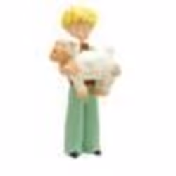 Plastoy - Le Petit Prince - Figurine Le Petit Prince et le mouton 7 cm