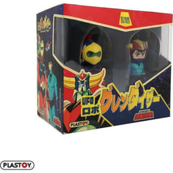 Duo figurines - PLASTOY - Goldorak Alcor et Actarus - Plastique - 7 cm
